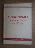 Astronomia Manual unic pentru clasa XI-a medie 1949