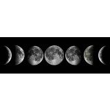 Fazele Lunii Art Print - 120x40 cm