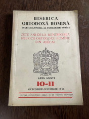 Biserica Ortodoxa Romana Anul LXXVI 10-11 1958 foto