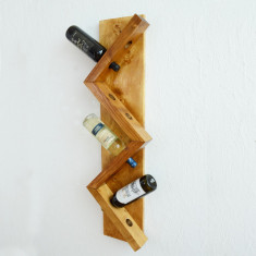 Suport din lemn pentru 8 sticle de vin foto