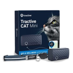 Tractive GPS CAT Mini + zgarda - urmarirea loca?iei ?i activita?ii pisicii dumneavoastra - albastru inchis foto