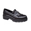 Pantofi dama casual din piele naturala culoare neagra Sasha
