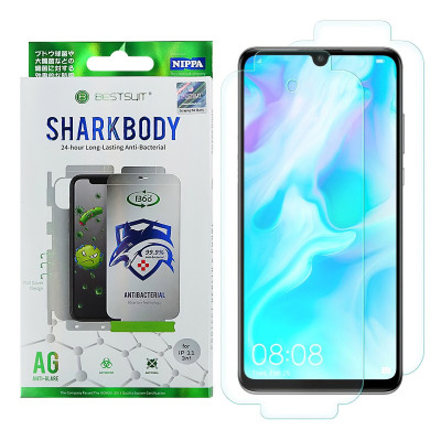 Folie Protectie Fata si Spate OEM pentru Huawei P30 lite, Plastic, Full Cover, Full Glue, Shark antibacterial foto