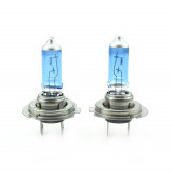 Set 2 becuri auto halogen H7 Carguard Long Life Xenon Blue, 12V 55W, +100% intensitate