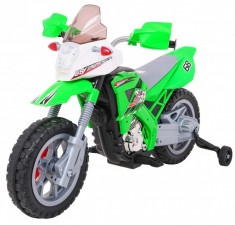 Motocicleta electrica Cross, verde foto