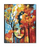 Cumpara ieftin Tablou modern pictat manual, Contemplare, 50x40cm ulei pe panza, Constantin Feraru