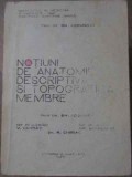 NOTIUNI DE ANATOMIE DESCRIPTIVA SI TOPOGRAFICA. MEMBRE-GH. ADOMNICAI-232138