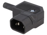 Conector Alimentare AC Mufă Tată 10A 250V IEC 60320