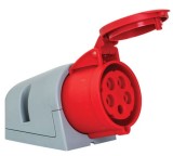Priza trifazica aplicata 5 poli 32A 3P+N+E 6h CEE 380V IP44, METE