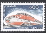 Franta 1974 - Tren TGV, neuzat