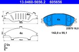 ATE 13.0460-5656.2 set placute frana,frana disc