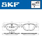 Set placute frana fata SKF VKBP80269E