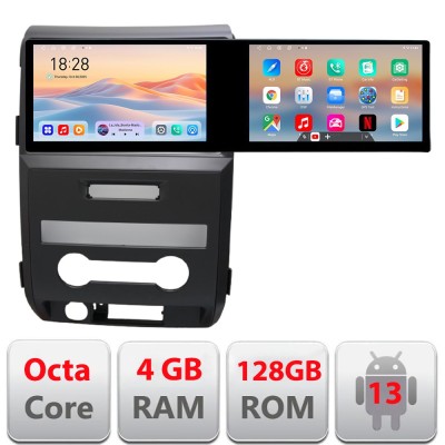 Navigatie Ford F150 2008-2014 Lenovo 8 core 4+64 10.5 inch Incell 1K android Wifi 5Ghz gps internet CarStore Technology foto