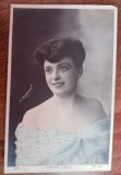 QW18 12 - Fotografie foarte veche - Superba domnisoara - 1906, Alb-Negru, Romania 1900 - 1950, Portrete