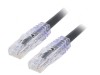 Patch cord UTP negru 1m 10Gig 6a PVC
