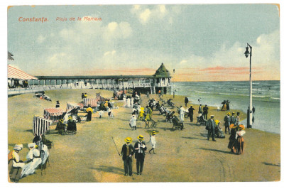 3912 - CONSTANTA, Mamaia Beach, Romania - old postcard - unused foto