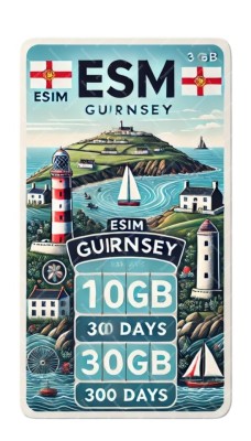 eSIM Guernsey, 100GB, 30 Days, Standard foto