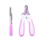 Set Cleste Profesional Taiat unghii animale si pila, Pisici, Caini, 15 cm, Roz