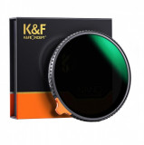 Filtru K&amp;F Concept 58mm Nano-X Variable Fader NDX ND2-ND400 HD Japan Optics KF01.1461