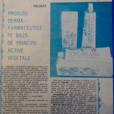 1988 Reclamă produse Derma farmaceutice NIVEA comunism 24x16 BRASOV apoca aur