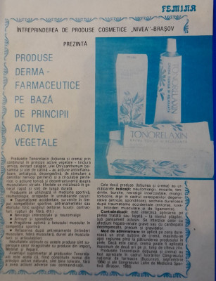 1988 Reclamă produse Derma farmaceutice NIVEA comunism 24x16 BRASOV apoca aur foto