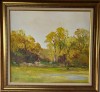 N. Blei - Padure la Hotarele, Ulei pe panza, 45x50 cm, 2006, Pictor roman