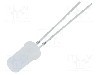 Dioda LED 5mm, alb rece, plat, 2.7...3.4V, OPTOSUPPLY - OSW5DK5TA2A