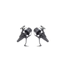 Set 2 Mulinete pentru pescuit la Crap ID 8000 cu tambur metalic, 10 rulmenti si baitrunner