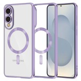 Husa premium Samsung Galaxy S25 Edge Techsuit Luxury Crystal MagSafe, mov