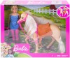 Set Papusa Barbie cu Cal Mattel, Multicolor, 3 ani+