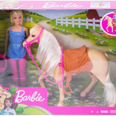 Set jucarii - Barbie - Papusa si cal | Mattel