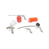 Set 5 piese pentru aer comprimat cu furtun spiralat 5 m si pistoale