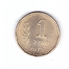 Moneda Argentina 1 peso 1975, stare foarte buna, curata