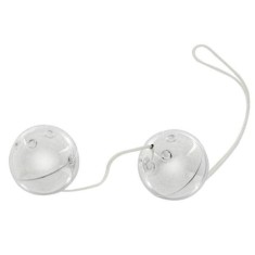 Bile vaginale metalice argintii 3.5cm