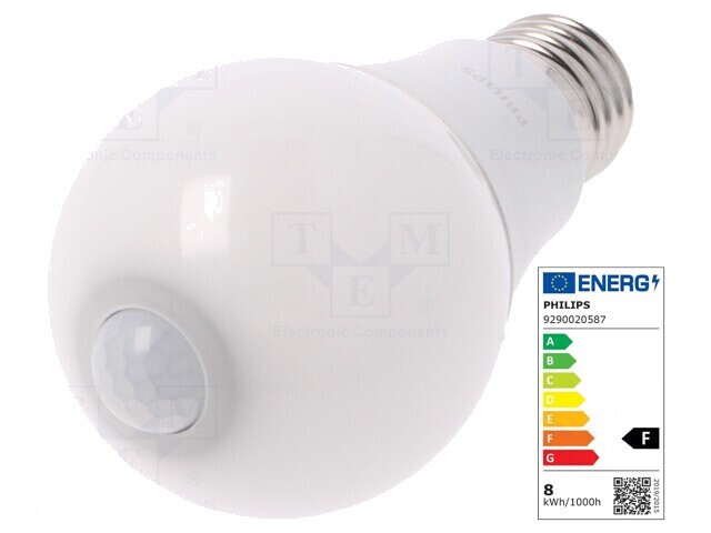 Lampă LED E27 8W 2700K Alb Cald
