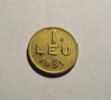 Moneda 1 Leu 1951, Cupru-Alama, Rom&acirc;nia, Colecție Numismatică