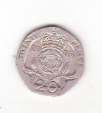 Bnk mnd Marea Britanie Anglia 20 pence 2005, Europa