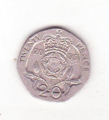 bnk mnd Marea Britanie Anglia 20 pence 2005 foto