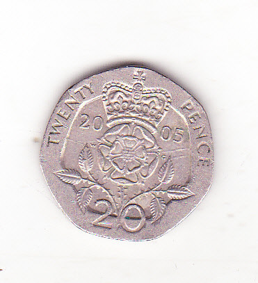 bnk mnd Marea Britanie Anglia 20 pence 2005