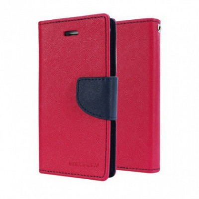 Husa Mercury Fancy Diary Samsung Galaxy Note 4 Hot Pink Blister foto