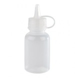Set 4 mini flacoane polietilena pentru decorat, 30 ml