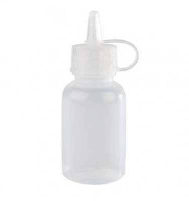 Set 4 mini flacoane polietilena pentru decorat, 30 ml foto