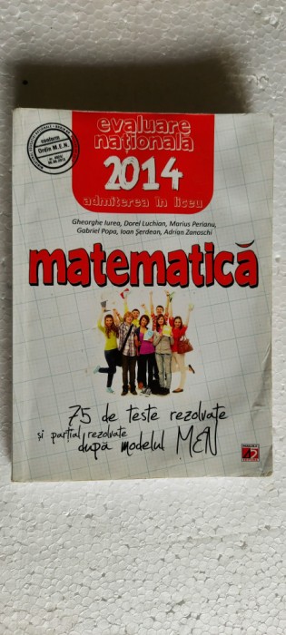 MATEMATICA 75 DE TESTE REZOLVATE SI PARTIAL REZOLVATE DUPA MODELUL MEN