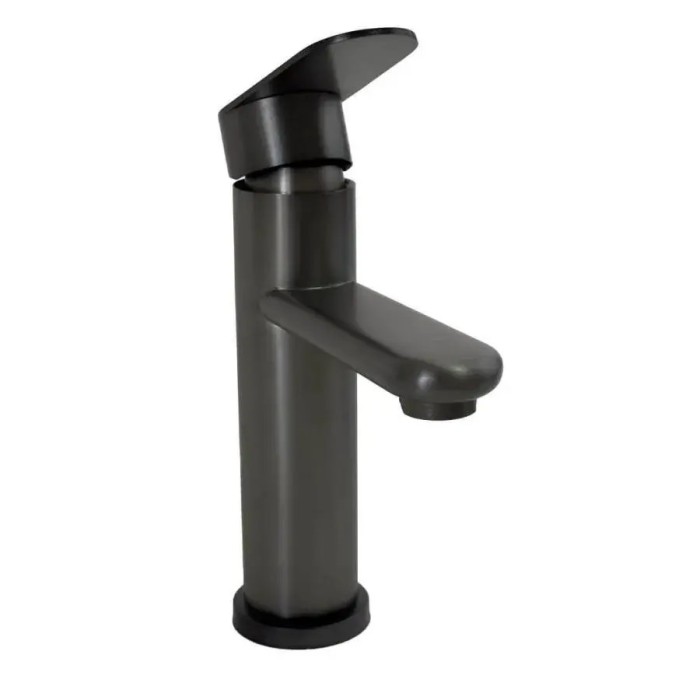 Baterie Lavoar Inox, Gri, Monocomanda, Apa Calda Rece