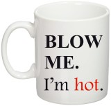Cana alba personalizata &quot;Blow me!&#039;&quot;, INOVATIX&reg;. 330ml, Oem