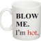 Cana alba personalizata &quot;Blow me!&#039;&quot;, INOVATIX&reg;. 330ml