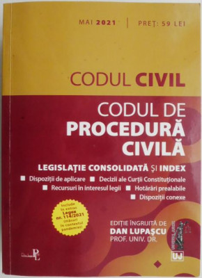 Codul civil si Codul de procedura civila (Mai 2021) foto