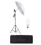 Cumpara ieftin Umbrela cu trepied reglabil 200 cm, bec 45W, geanta de transport inclusa, Dactylion