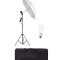 Umbrela cu trepied reglabil 200 cm, bec 45W, geanta de transport inclusa