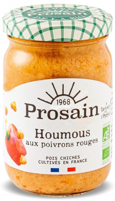 Salata humus cu ardei rosu BIO Prosain
